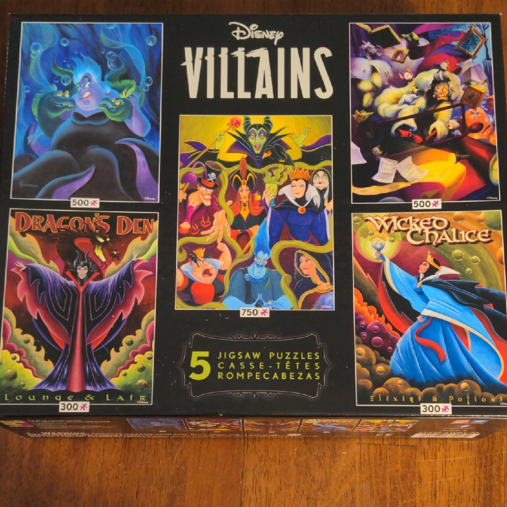 Disney Villains Jigsaw Puzzle Set